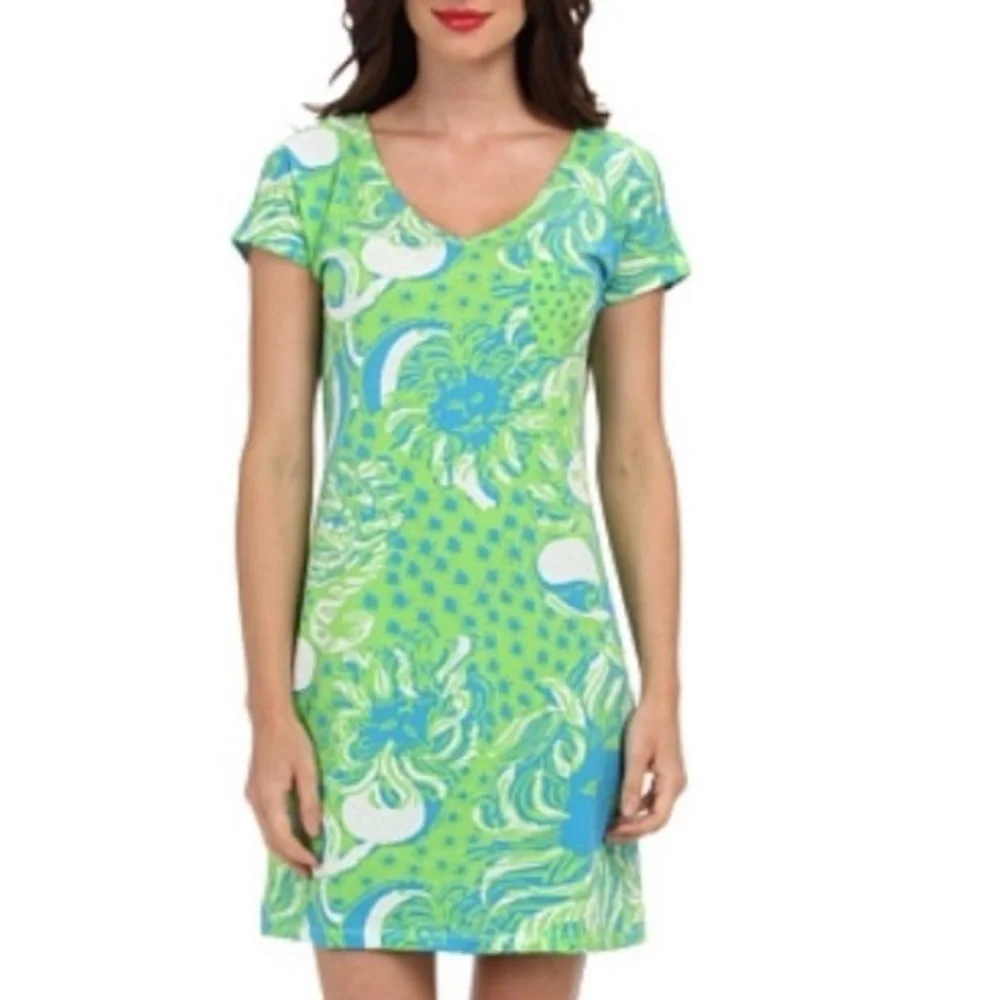 Lilly Pulitzer Daniella Dress Roar of the Jungle Limeade Green Size Small - Picture 1 of 10